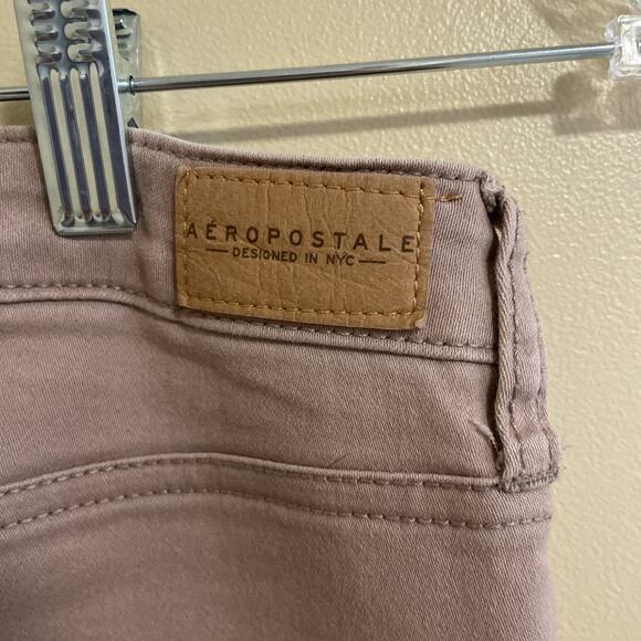 Beautiful Mauve/Dusty Pink Aeropostale High Waisted Jegging Size 6 Reg - Picture 4 of 5